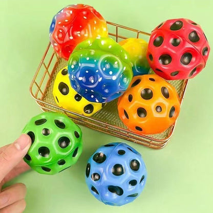 Anti-gravity Moon Stone Bouncing Ball Children Hole Ball Outdoor Leisure Stress Relief Venting Toy