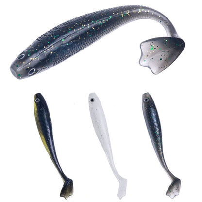 HENGJIA T-Tail Soft Dummy Bait Freshwater Fishing Lures, 7.5cm 10pcs /Pack, 10.5cm 6pcs /Pack