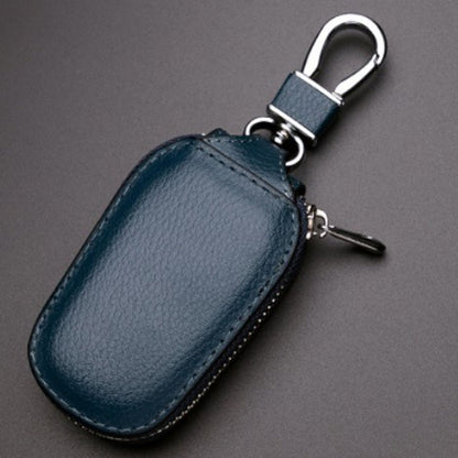 Leather Men Multifunctional Car Key Bag Large Capacity Universal Waist Hanging Key Storage Bag