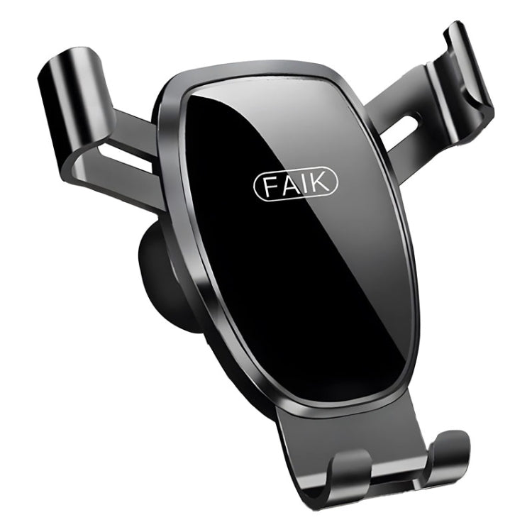 FAIK Car Cell Phone Holder Air Vent Triangle Gravity Sensor Car Phone Bracket, Black Frosted Model, Silver Frosted Model, Black Mirror Model, Silve Mirror Model