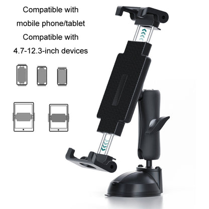 Multifunctional Car Dashboard Mobile Phone Folding Holder, Folding Back Clip+Metal Oval Ball, Base Screw Fixation, Suction Cup Base Type A, Suction Cup Base Type B, Suction Cup Base Type C