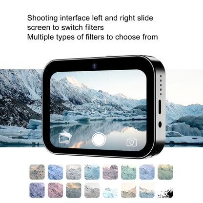 D6 CCD HD Digital Camera Movie Music Smart Camera Touch Screen Student Card Video Recorder, Excluding Memory, D6 Black, D6 White
