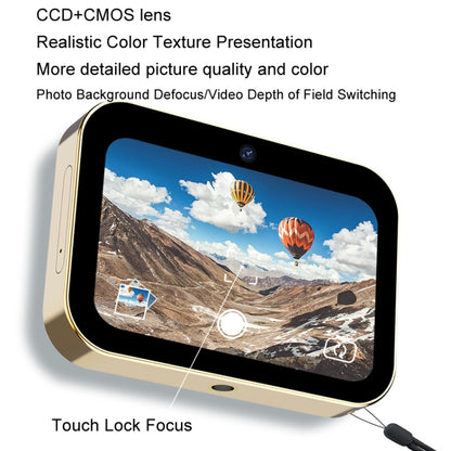 D6 CCD HD Digital Camera Movie Music Smart Camera Touch Screen Student Card Video Recorder, Excluding Memory, D6 Black, D6 White