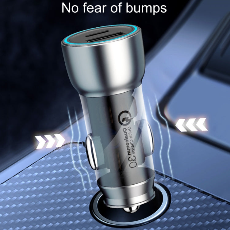 QIAKEY Vehicle Dual Port Fast Charging Charger One To Two Cigarette Lighter, TK518 Coffee, TK518 Blue, TK515 Coffee, TK515 Blue, TK519 Coffee