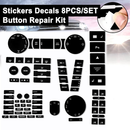 For 2005-2010 Volkswagen Touareg/Passat Steering Wheel Window AC Switch Button Repair Sticker