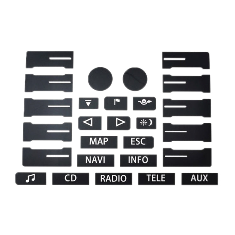 For 2005-2010 Volkswagen Touareg/Passat Steering Wheel Window AC Switch Button Repair Sticker