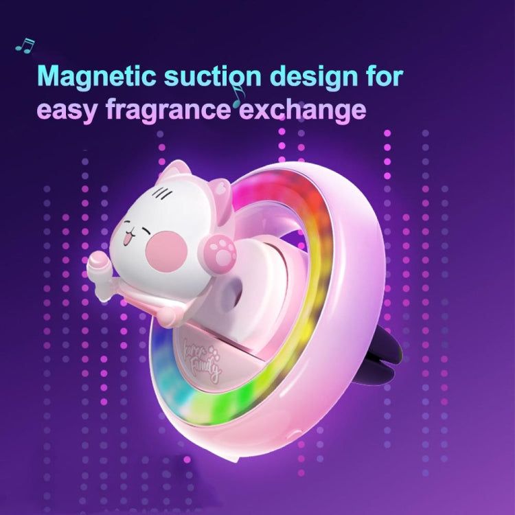 ICARER FAMILY XX-28 Car Aromatherapy Colorful Rhythm Lights Air Vent Aromatherapy Decoration