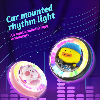 ICARER FAMILY XX-28 Car Aromatherapy Colorful Rhythm Lights Air Vent Aromatherapy Decoration