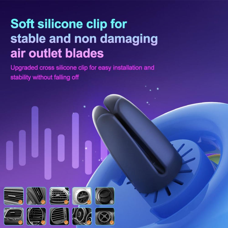 ICARER FAMILY XX-28 Car Aromatherapy Colorful Rhythm Lights Air Vent Aromatherapy Decoration