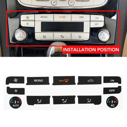 2pcs For Ford S-Max/MONDEO Car Air Conditioning Button Repair Sticker