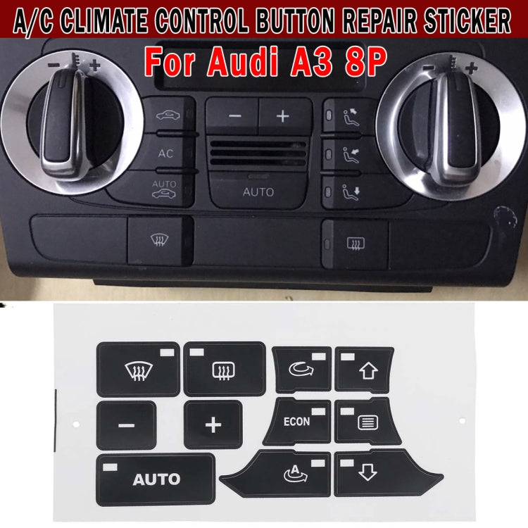 For Audi A3 Air Conditioning Panel Repair Sticker