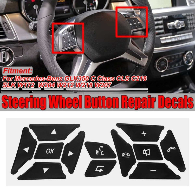 For Mercedes-Benz GLK350/C-Class CLS/C218/SLK/W172/W204K Steering Wheel Button Repair Sticker