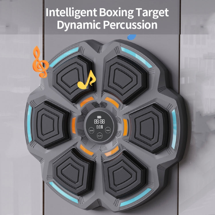 Bluetooth Music Boxing Machine with Lights 9 Speed Adjustable, Black