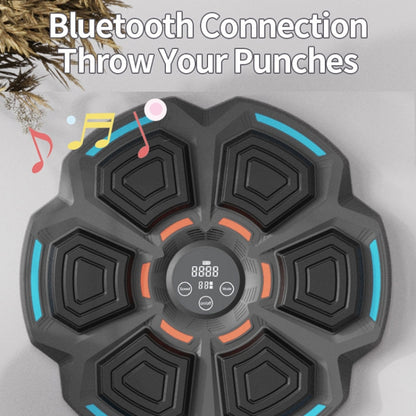 Bluetooth Music Boxing Machine with Lights 9 Speed Adjustable, Black