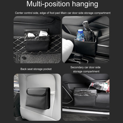 Car Folding Trash Can Multifunctional Seatback Hanging Storage Box