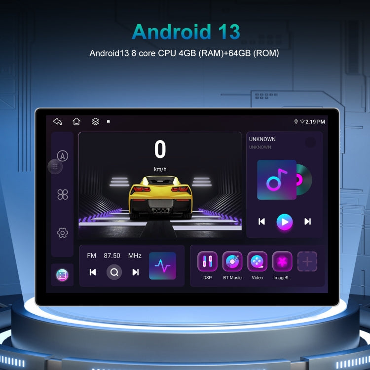 13.1 inch 4+64G Android Large Screen Navigator With Universal Map APK / Carplay / Reverse Car Image, 13.1 inch