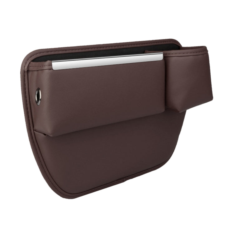 Automotive Seat Clamp Seam Organizer Car Decoration Storage Bag Water Cup Model, Main Driver Red, Passenger Red, Main Driver Mocha Brown, Passenger Mocha Brown, Main Driver Saddle Brown, Passenger Saddle Brown