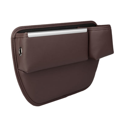 Automotive Seat Clamp Seam Organizer Car Decoration Storage Bag Water Cup Model, Main Driver Red, Passenger Red, Main Driver Mocha Brown, Passenger Mocha Brown, Main Driver Saddle Brown, Passenger Saddle Brown