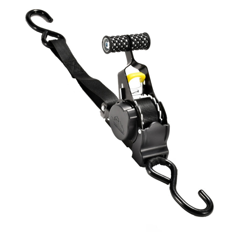 Auto Retract Tensioner Automobile And Motorcycle Cargo Fixing Straps, 330cm Black, 330cm White