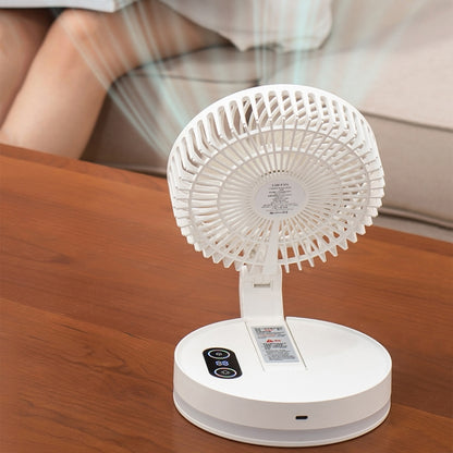 F200 Foldable Remote Control Wall-mounted Fan LED Light Desktop Rotating Fan, Regular Model
