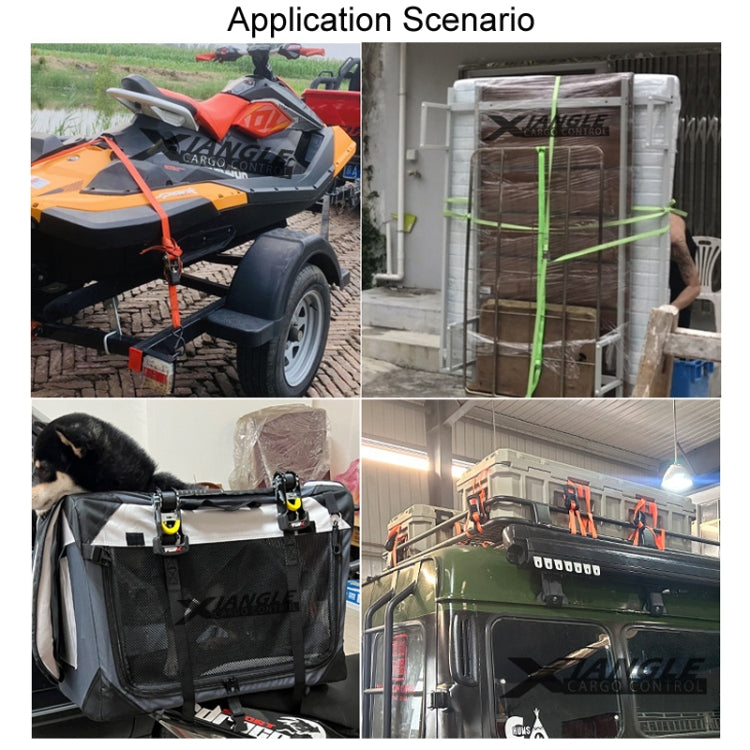 Motorcycle Ratchet Tensioner Cargo Bundling And Luggage Fixing Straps, 1m, 2m, 3m, 4m, 5m