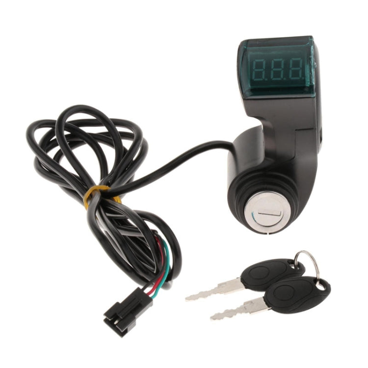 Electrical Vehicle Scooter Disconnect Switch Assembly With Keys Digital Display Start Switch, Switch Assembly With Keys