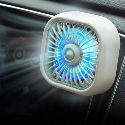 F11 Car USB Colorful Gradient Light Cooling Fan Automotive Interior, Black, Khaki