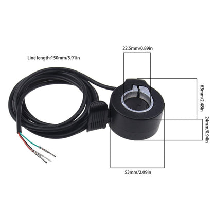 Universal Electrical Scooter Throttle Thumb Accelerator Hall Sensor Acceleration Thumb Dial, Throttle Thumb Accelerator