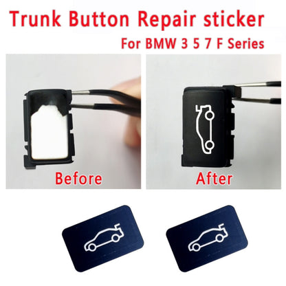 2pcs For BMW 3/5/7 Series Car Trunk Switch Repair Sticker