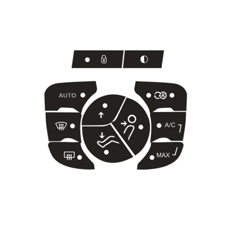 For Citroen C4L 2014-2018 Air Conditioning Door Lock Button Repair Sticker