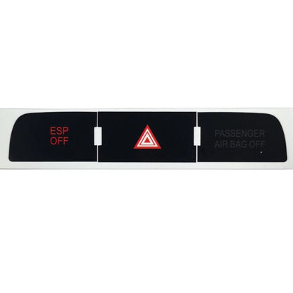 For Audi Q7 Emergency/Double Flash Button Repair Sticker