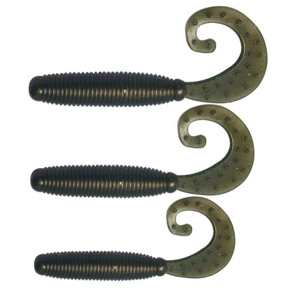 HENGJIA Curved-Tail Soft Dummy Bait Freshwater Fishing Lures, 5cm 10pcs /Pack, 6cm 10pcs /Pack, 7cm 10pcs /Pack