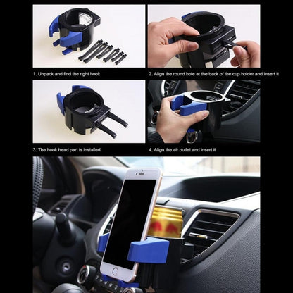 Car Air Conditioner Air Outlet Mobile Phone Water Cup Holder