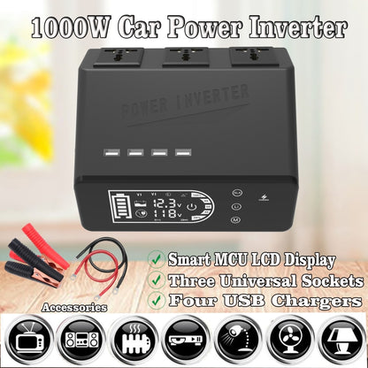 12V To 110V 1000W Pure Sine Wave Inverter