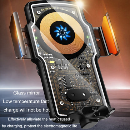 Car Magsafe Wireless Charger Transparent Induction 120W Fast Charging Universal Mobile Phone Bracket, Wireless Charger Mobile Phone Bracket