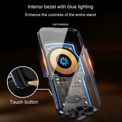 Car Magsafe Wireless Charger Transparent Induction 120W Fast Charging Universal Mobile Phone Bracket, Wireless Charger Mobile Phone Bracket