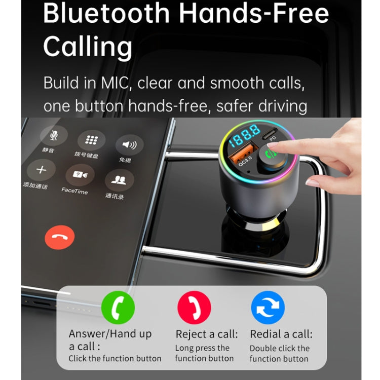 48W Car Bluetooth MP3 Player with Fast Charging, BC89