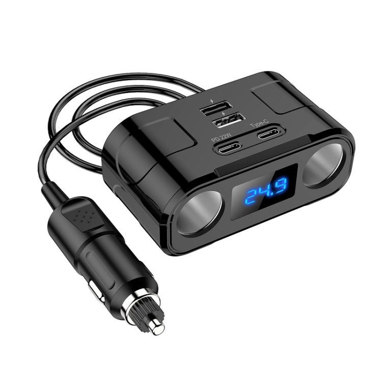One to Four Car Charger Multifunctional Adapter Expansion Port, C2
