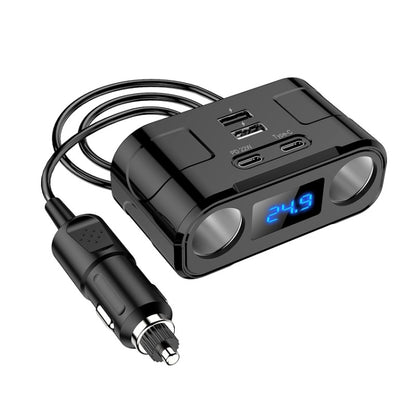 One to Four Car Charger Multifunctional Adapter Expansion Port, C2
