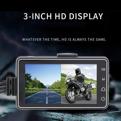 3 inch Motorcycle High-definition Dual-lens Driving Recorder, SE300