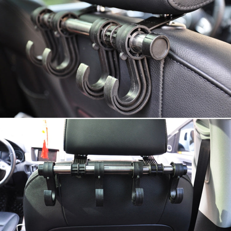 30cm Stainless Steel Extended Car Seat Back Hook Car Clothes Hanger