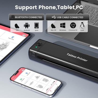Phomemo TP81 A4 Wireless Thermal Printer Tattoo Template Printer, TP81 Tattoo Printer