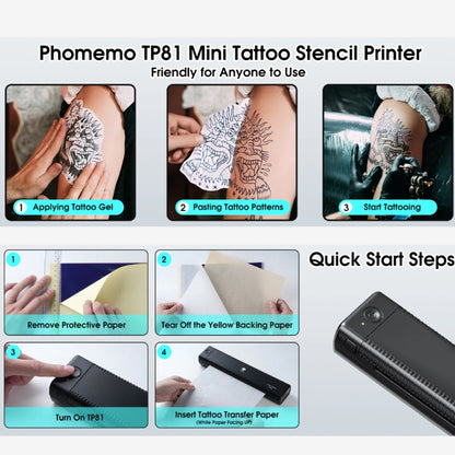 Phomemo TP81 A4 Wireless Thermal Printer Tattoo Template Printer, TP81 Tattoo Printer