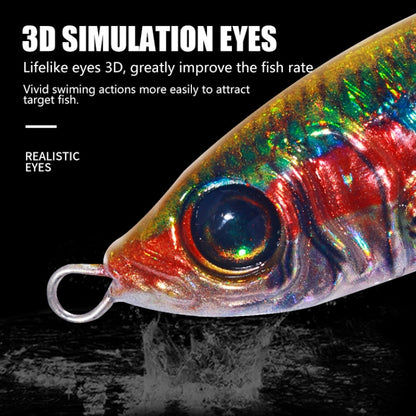 10colors /Set HENGJIA Iron Plate Lead Fish Dummy Bait Slow Cranking Sea Fishing Lures, 30g, 40g, 60g, 80g