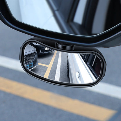Car Rearview Mirror Assisted Reversing Blind Spot Wide-angle Mirror, Black, White, Silver, Red