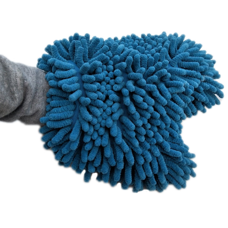 Chenille Double-Sided Microfiber Car Cleaning Thumb Gloves