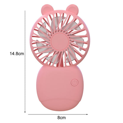 Summer Cartoon Pocket Handheld Stand Fan Rechargeable Silent Mini Fan