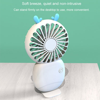 Summer Cartoon Pocket Handheld Stand Fan Rechargeable Silent Mini Fan