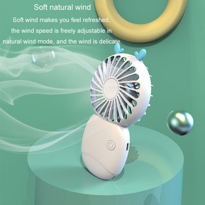 Summer Cartoon Pocket Handheld Stand Fan Rechargeable Silent Mini Fan