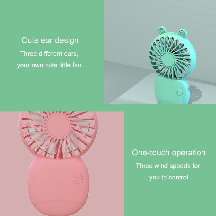 Summer Cartoon Pocket Handheld Stand Fan Rechargeable Silent Mini Fan